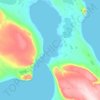 Mapa topográfico Gascoyne Inlet, altitud, relieve