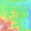Mapa topográfico L'Aude, altitud, relieve