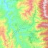 Mapa topográfico Malacatos, altitud, relieve