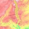Mapa topográfico Malaui, altitud, relieve