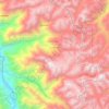Mapa topográfico Condormarca, altitud, relieve