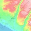 Mapa topográfico Acarí, altitud, relieve