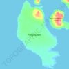 Mapa topográfico Foley Island, altitud, relieve