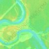 Mapa topográfico Рыбежно, altitud, relieve