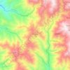 Mapa topográfico El Cisne, altitud, relieve