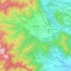 Mapa topográfico Giaveno, altitud, relieve