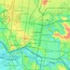 Mapa topográfico City of Yarra, altitud, relieve