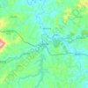 Mapa topográfico Juatuba, altitud, relieve