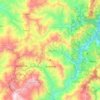 Mapa topográfico Quípama, altitud, relieve