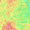 Mapa topográfico Волчина, altitud, relieve
