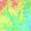 Mapa topográfico Madalena e Beselga, altitud, relieve