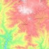 Mapa topográfico Yamaranguila, altitud, relieve