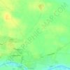 Mapa topográfico Broad, altitud, relieve