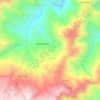 Mapa topográfico Camocuautla, altitud, relieve