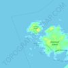 Mapa topográfico Morgans Cove, altitud, relieve