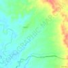 Mapa topográfico Río Bliming Tara, altitud, relieve