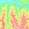 Mapa topográfico Cidade Gaúcha, altitud, relieve