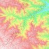 Mapa topográfico Ongón, altitud, relieve