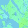 Mapa topográfico Ellice Island, altitud, relieve