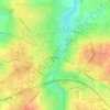 Mapa topográfico Bayeux, altitud, relieve