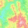 Mapa topográfico Gonzanama, altitud, relieve