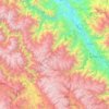 Mapa topográfico Huanta, altitud, relieve