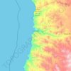 Mapa topográfico Chañaral, altitud, relieve
