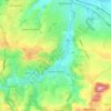 Mapa topográfico Compton Dando, altitud, relieve