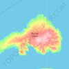 Mapa topográfico Borden Island, altitud, relieve