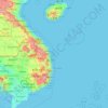 Mapa topográfico Hainan Province, altitud, relieve