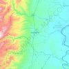 Mapa topográfico Venadillo, altitud, relieve