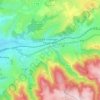Mapa topográfico Le Chambon-Feugerolles, altitud, relieve