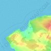 Mapa topográfico Mutton Cove, altitud, relieve