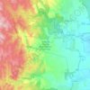 Mapa topográfico Reserva Natural de la Defensa Ascochinga, altitud, relieve