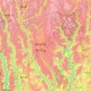 Mapa topográfico Shangri-La County, altitud, relieve