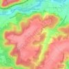 Mapa topográfico Janville-sur-Juine, altitud, relieve