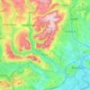Mapa topográfico Ebbw River, altitud, relieve