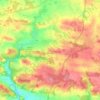 Mapa topográfico Saint-Just, altitud, relieve
