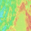 Mapa topográfico Lake George, altitud, relieve