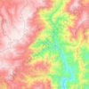 Mapa topográfico 28 de Mayo, altitud, relieve