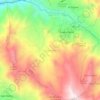 Mapa topográfico Guacamayas, altitud, relieve