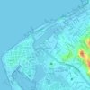 Mapa topográfico Chambacú, altitud, relieve