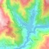 Mapa topográfico Rio Caldo, altitud, relieve