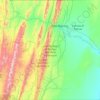 Mapa topográfico Área Natural de Manejo Integrado Aguaragüe, altitud, relieve