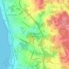 Mapa topográfico São Félix da Marinha, altitud, relieve