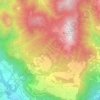 Mapa topográfico Bossico, altitud, relieve