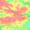 Mapa topográfico Plonéis, altitud, relieve