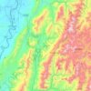Mapa topográfico Caparrapí, altitud, relieve