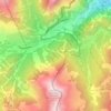 Mapa topográfico Claviere, altitud, relieve