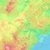 Mapa topográfico Yanbian Korean Autonomous Prefecture, altitud, relieve